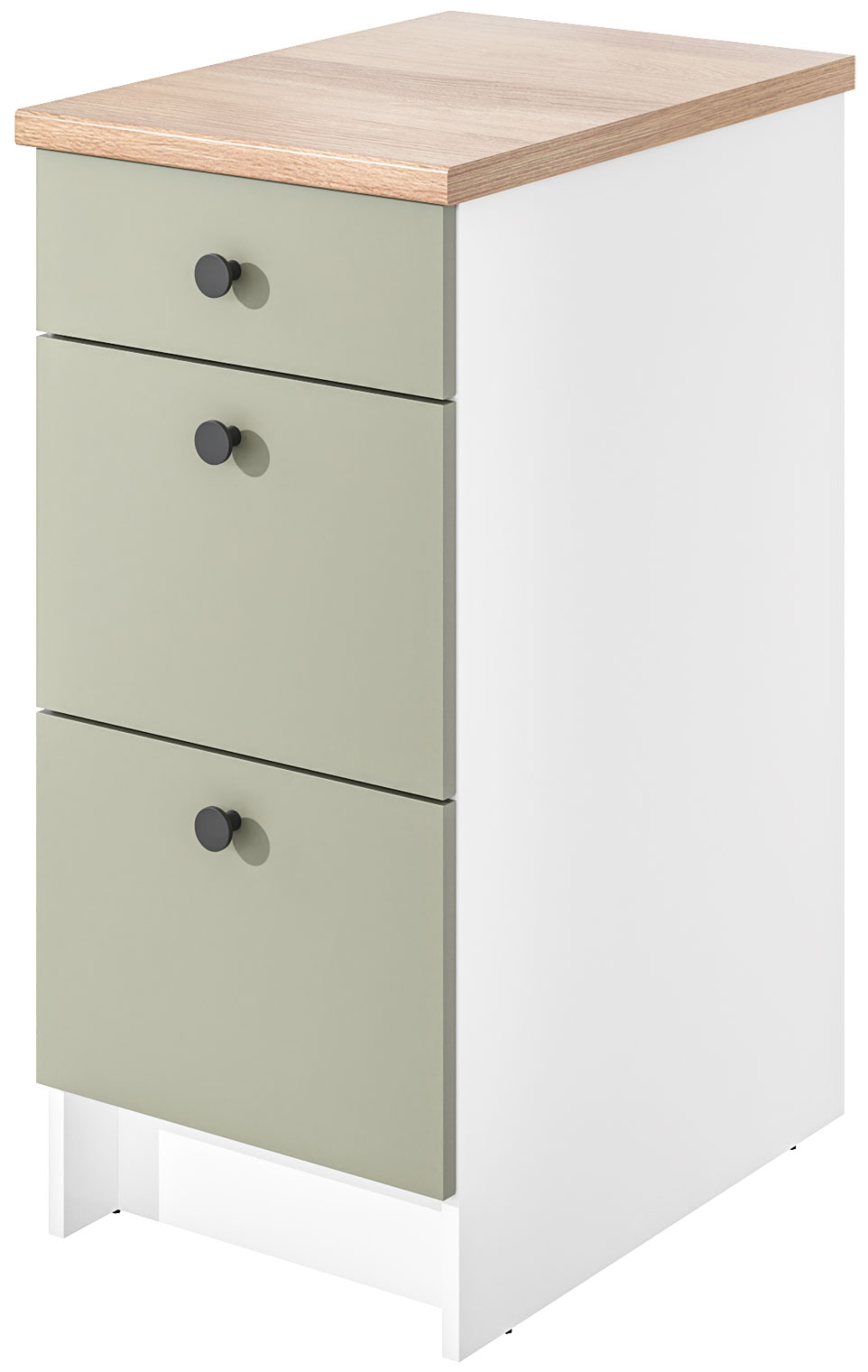 Изображение товара Шкаф кухонный напольный Candy ModulE, с ящиками и столешницей, 40x91x61 см (TD0053881RU), зеленый матовый