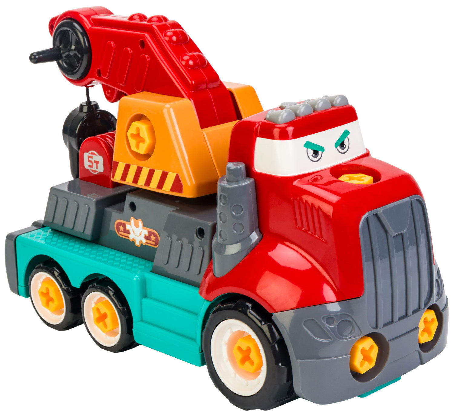 Изображение товара Конструктор электромеханический Newjel Грузовой эвакуатор с шуруповертом NWBB025