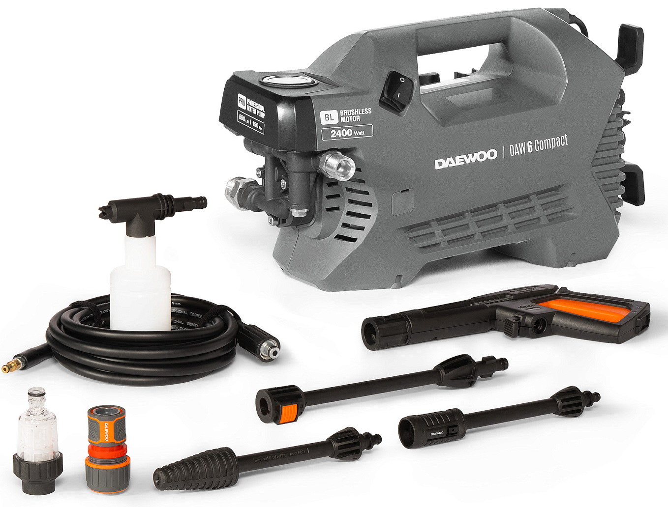 

Мойка высокого давления с асинхронным двигателем Daewoo Power Products DAW 6 Compact