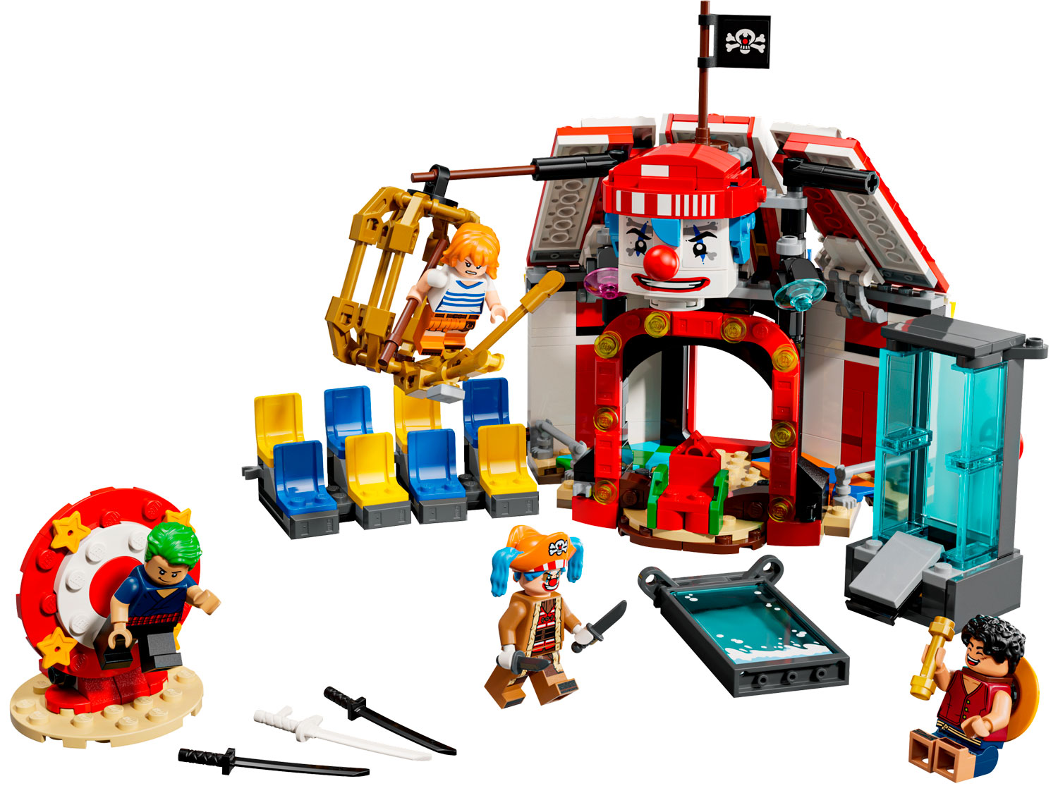 Изображение товара Конструктор LEGO One Piece Цирковой шатер с героями и аксессуарами Изображение товара Конструктор LEGO One Piece Цирковой шатер с героями и аксессуарами