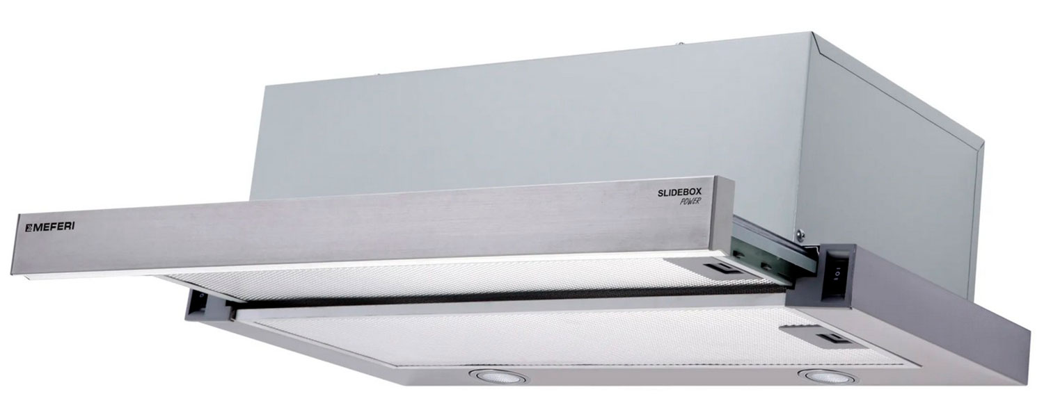 

Встраиваемая вытяжка Meferi SLIDEBOX60IX POWER, Серебристый
