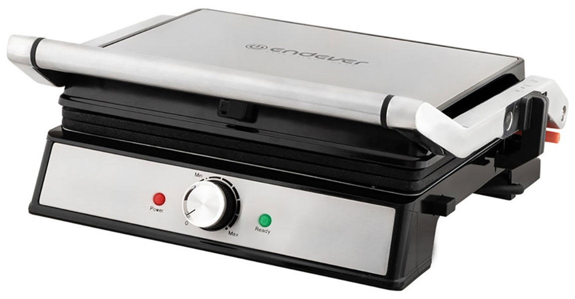 Изображение товара Гриль-пресс Endever Grillmaster-221 серебристый/черный