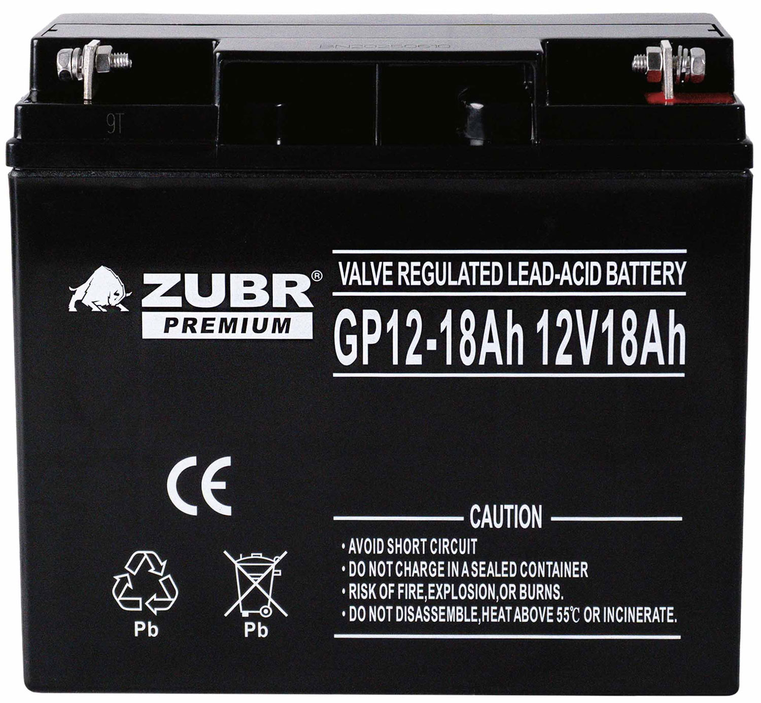 Изображение товара Батарея для ИБП Зубр GP12-18 12V18Ah