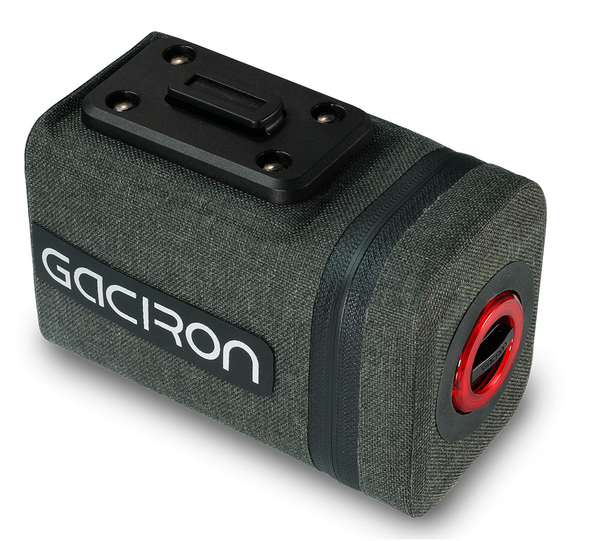 Изображение товара Велосумка подседельная с умным задним фонарем 2 в 1 Gaciron Birdnest-100, 08 л, IPX6, черный