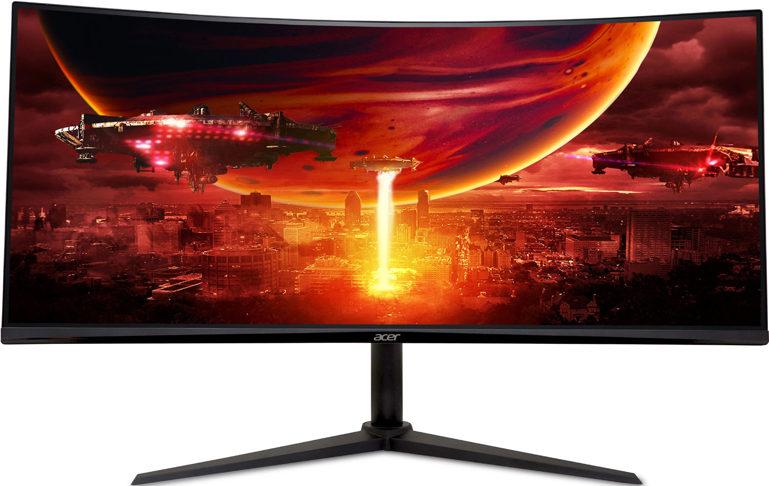Изображение товара Изогнутый монитор Acer 34 ED340CURW0biip с HDR и 240 Гц для гейминга Изображение товара Изогнутый монитор Acer 34 ED340CURW0biip с HDR и 240 Гц для гейминга
