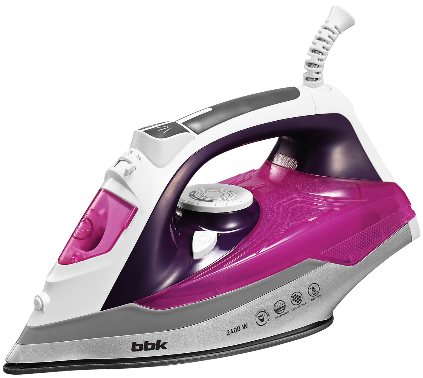 Утюг BBK ISE-2409, фиолетовый