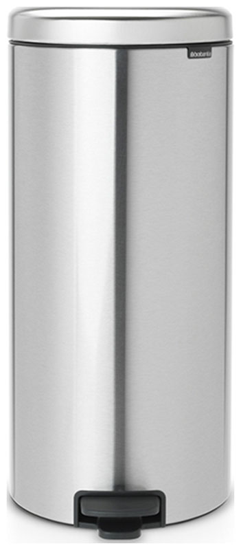 Изображение товара Мусорный бак с педалью Brabantia NewIcon 30л стальной матовый с защитой от отпечатков