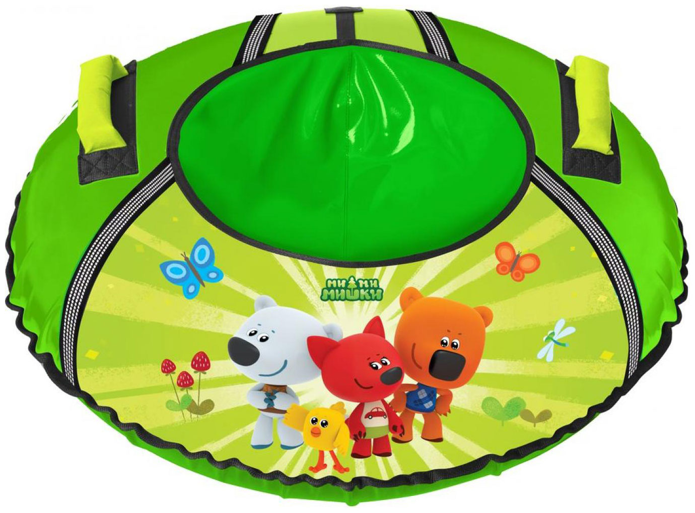 Изображение товара Тюбинг Nika 90см "Ми-ми-мишки" зеленый с автокамерой ТБ1-90/ММ