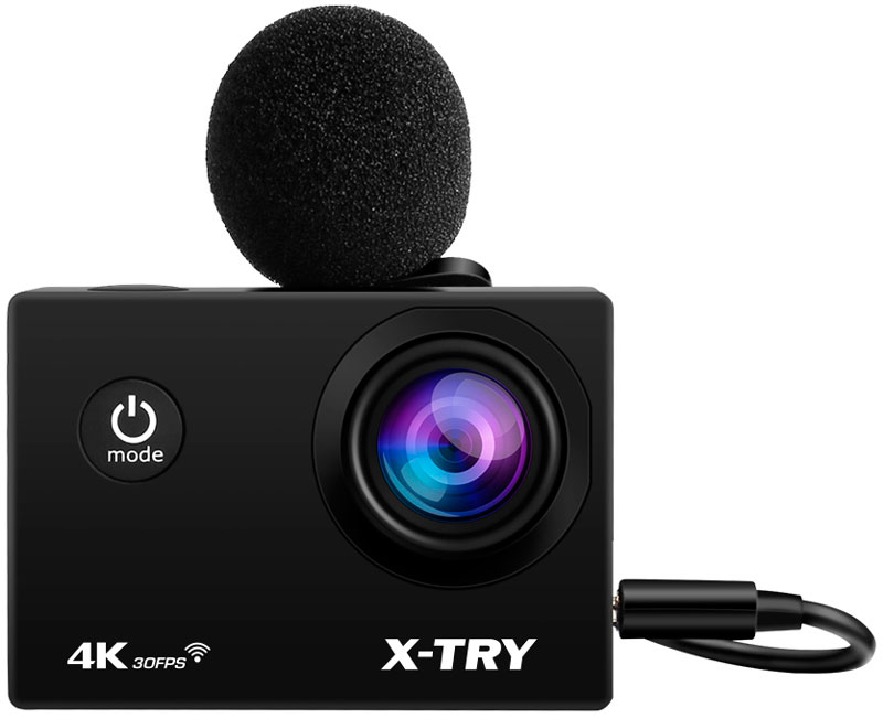 

Цифровая камера X-TRY XTC180 EMR 4K WiFi, Черный
