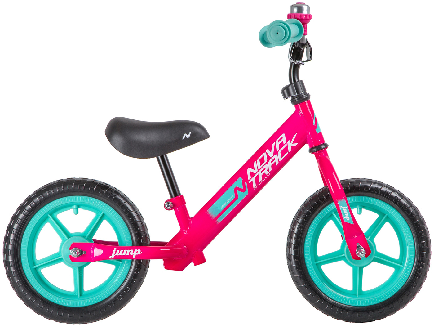 Изображение товара Беговел Novatrack Jump 12 дюймов для малышей с регулируемым сиденьем, модель 2020
