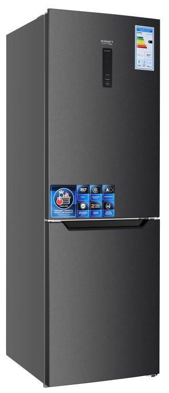 Изображение товара Двухкамерный холодильник Kraft TNC-NF403D с системой No Frost и электронным управлением