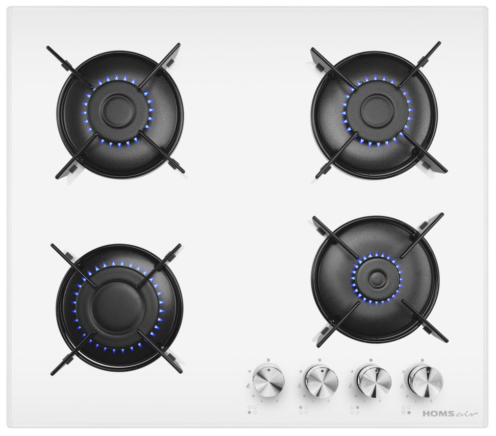 

Газовая варочная панель Homsair HGG641EWH, Белый