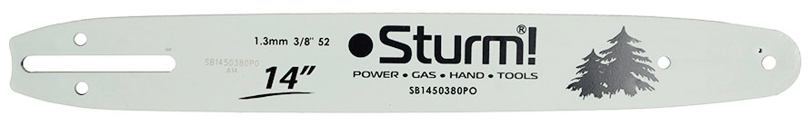 Изображение товара Пильная шина Sturm! 14" SB1450380PO для цепной пилы