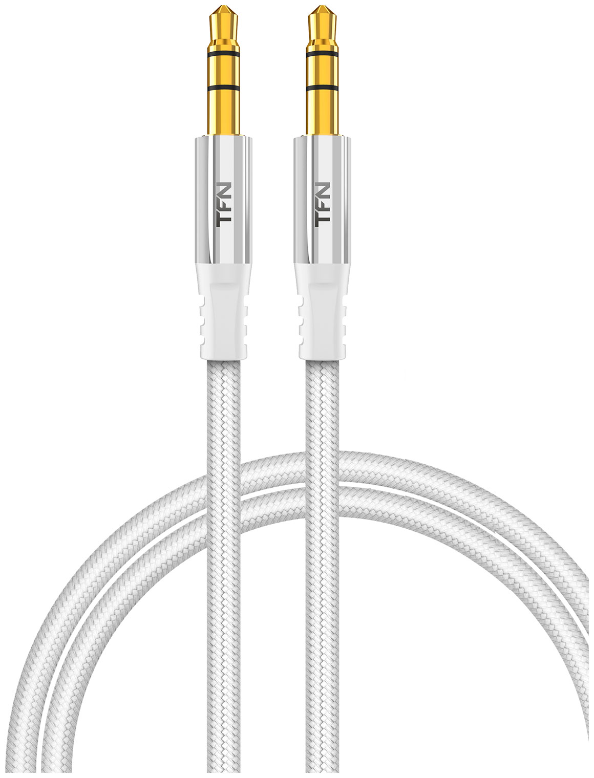 Кабель TFN AUX forza 1.0m silver TFN-CFZAUXMET1MSL аудио кабель aux 3 м aux кабель акустический провод аукс кабель aux jack 3 5 мм оранжевый