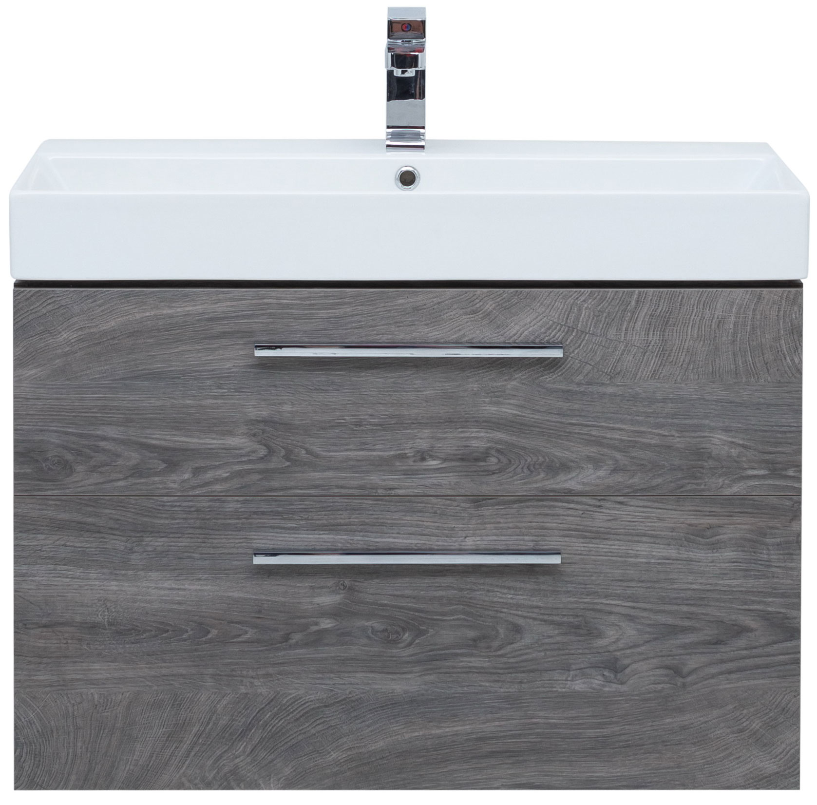 Изображение товара Тумба под раковину Aquanet Nova 85 Slim Synergy дуб рошелье влагостойкая с 2 ящиками