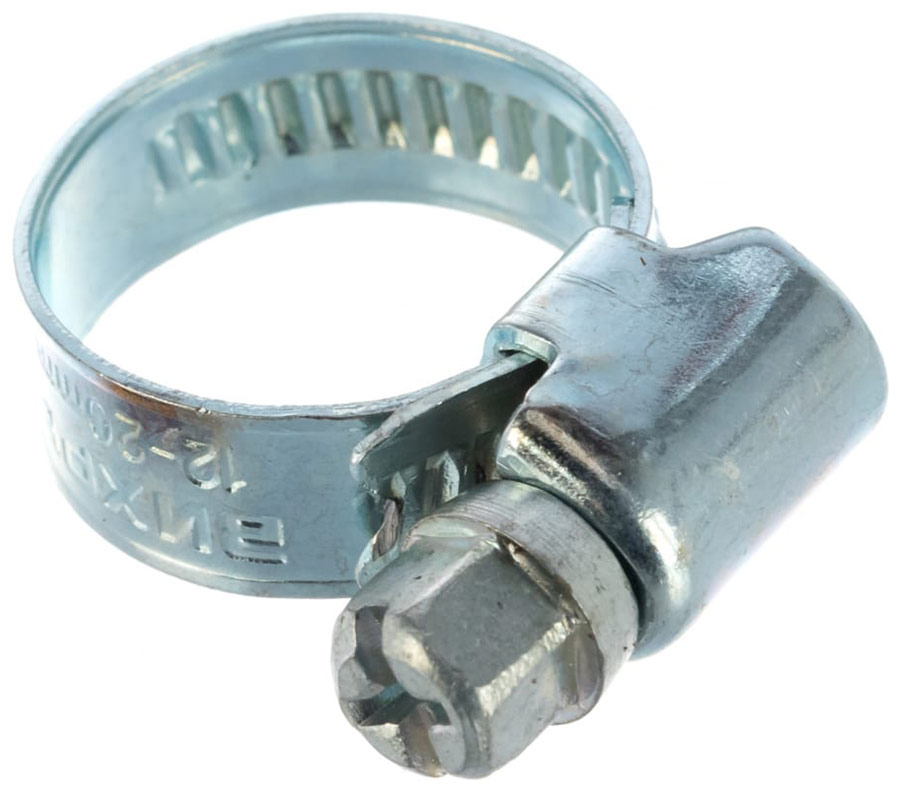 Изображение товара Металлический червячный хомут Вихрь 12-20 50 шт для труб и шлангов