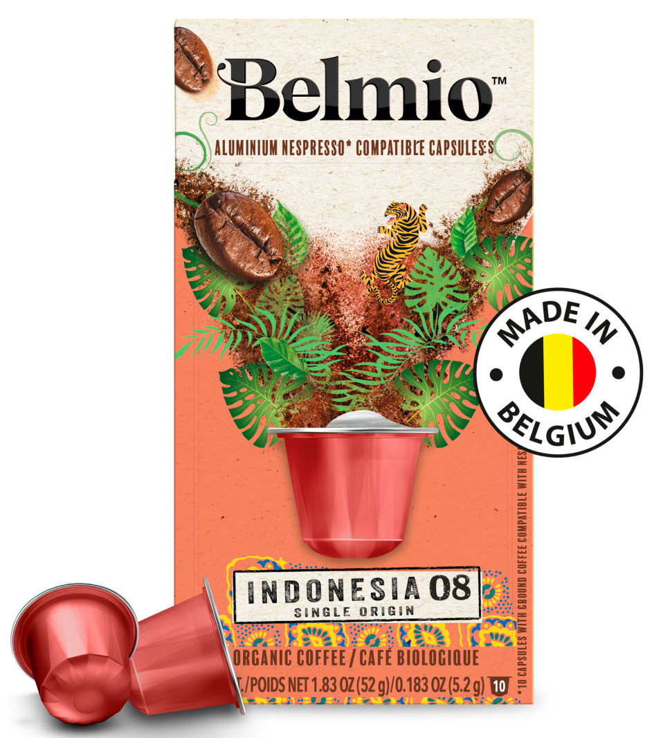 Кофе молотый в алюминиевых капсулах Belmio Origine Indonesia кофе в капсулах belmio lungo fortissimo 16 шт