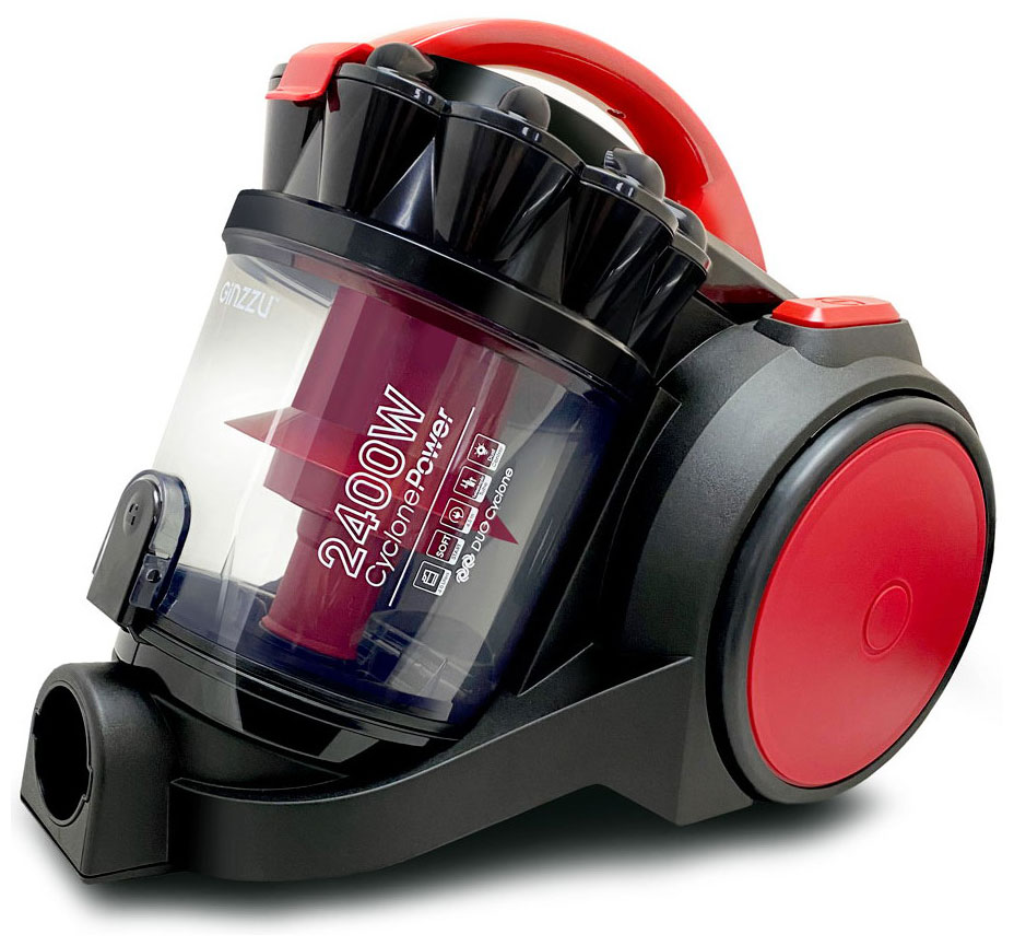 Пылесос Ginzzu VS435 черный/красный цена и фото