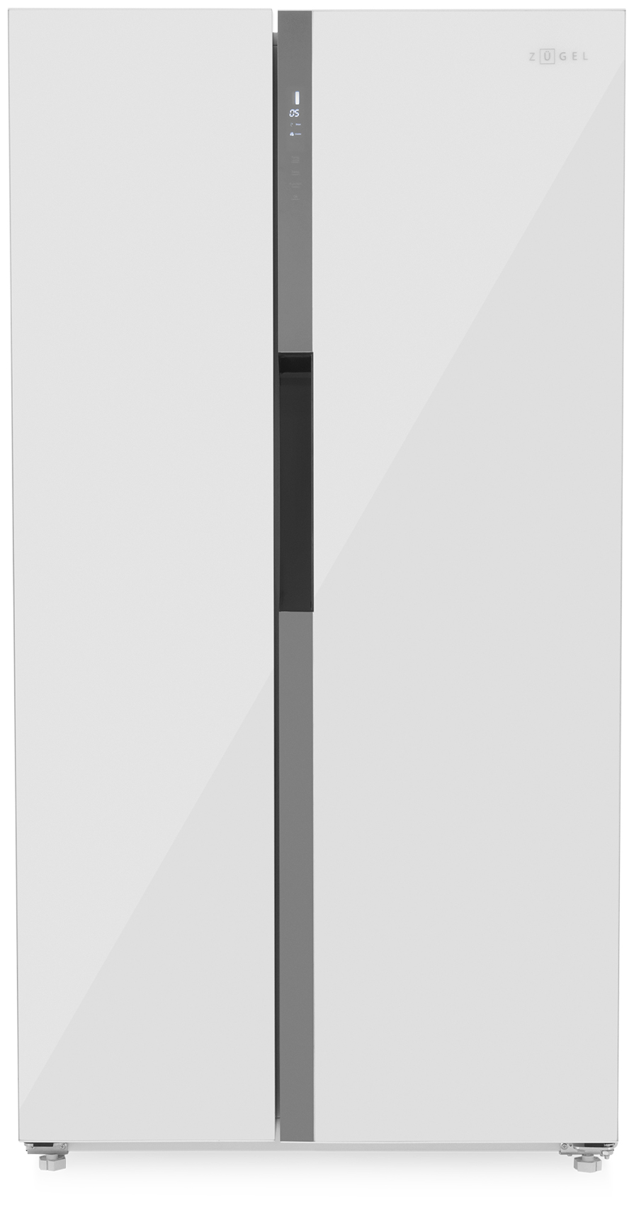 Холодильник Side by Side ZUGEL ZRSS630W, белое стекло холодильник side by side ginzzu nfi 4414 черное стекло