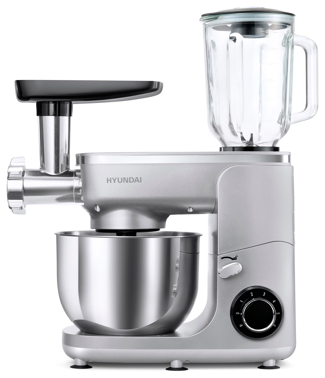 Изображение товара Кухонная машина Hyundai HYM-S7651, серебристый