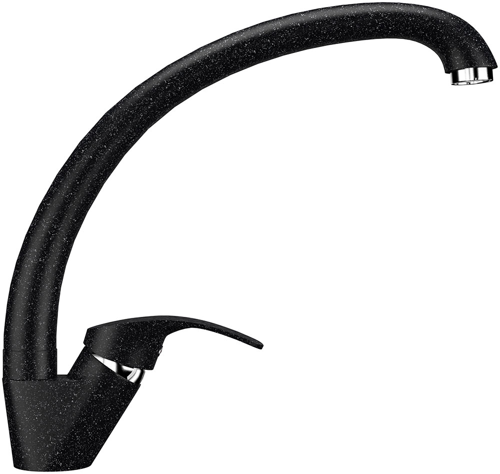 Изображение товара Смеситель для кухни Ulgran U-007 черный с поворотным изливом