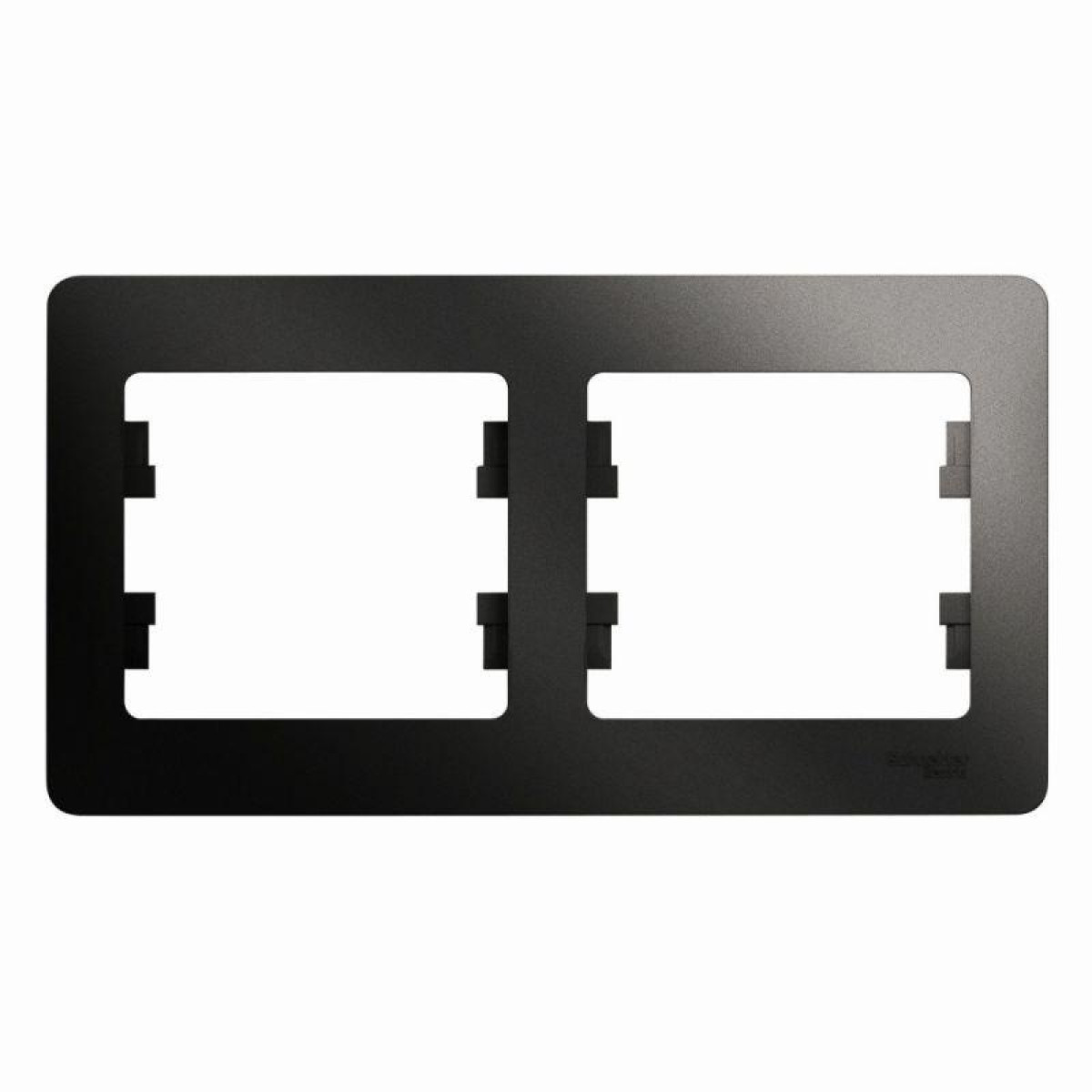 Изображение товара Рамки, декоративные элементы, основания для ЭУИ Systeme Electric Рамка 2-м Glossa горизонт. антрацит SE