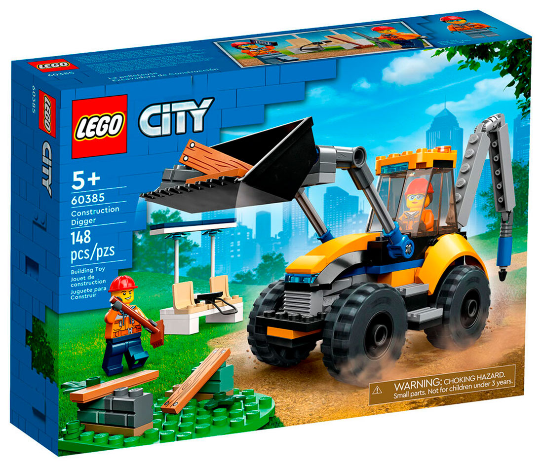 Конструктор Lego City Строительный экскаватор (60385) конструктор lego city строительный экскаватор 148 дет 60385