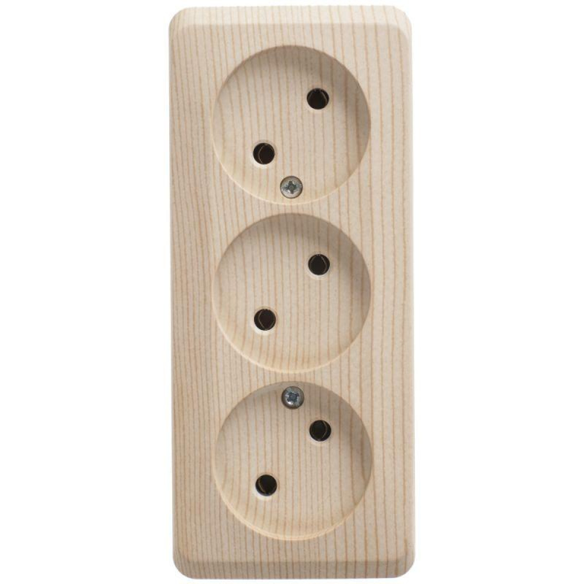 Изображение товара Розетка Systeme Electric 3-м ОП Этюд 16А IP20 для открытых монтажных работ