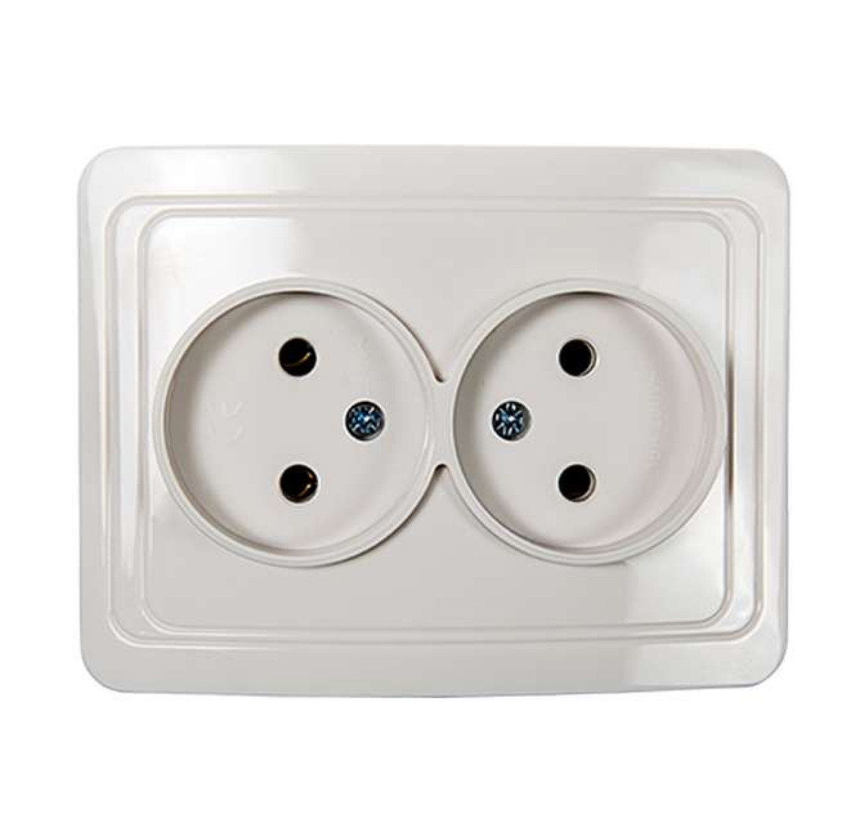 Изображение товара Розетки In Home Розетка 2-м СП Classico 2102 16А IP20 бел. ASD /