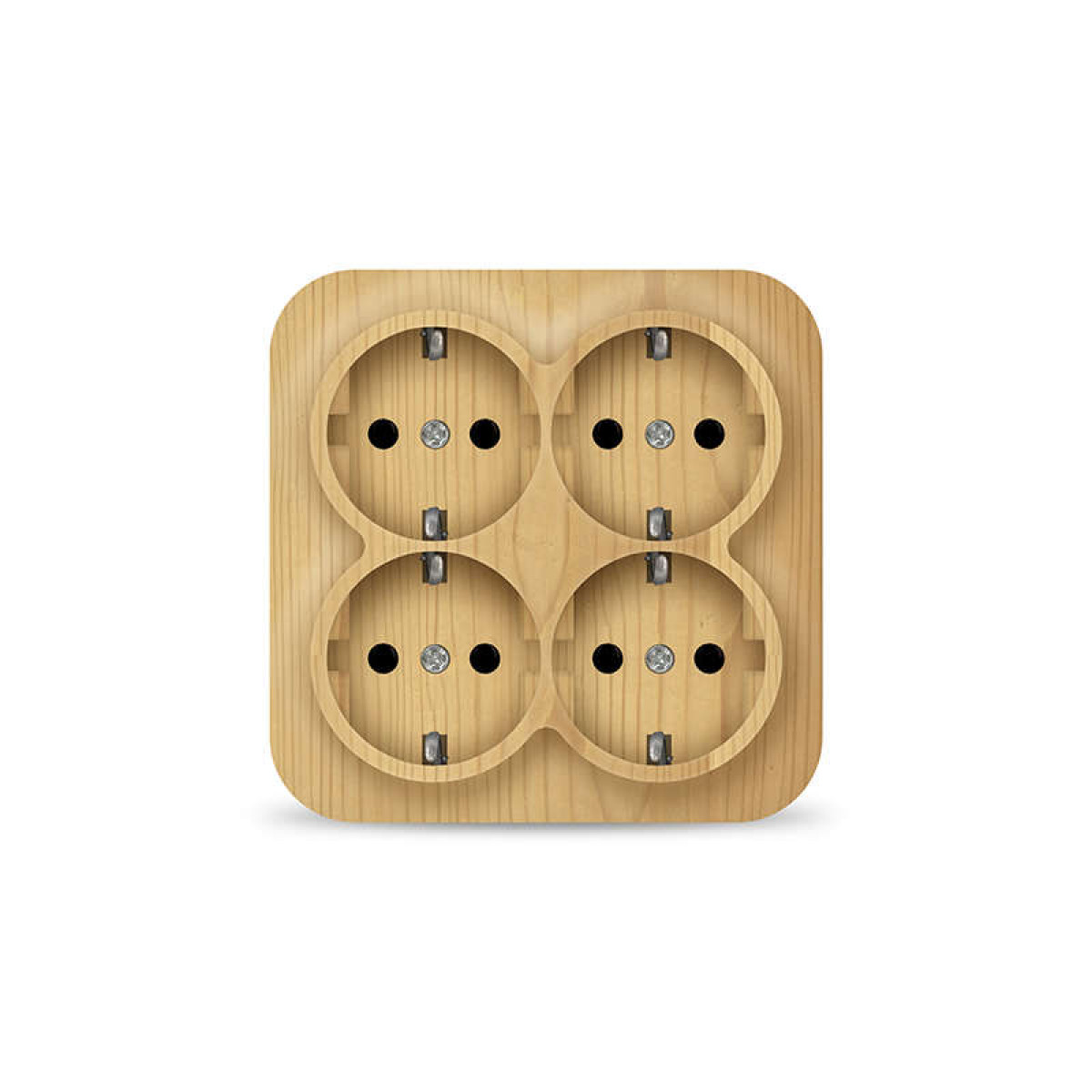 Изображение товара Розетка Ionich 4-м ОП 16А IP20 с заземлением для открытого монтажа