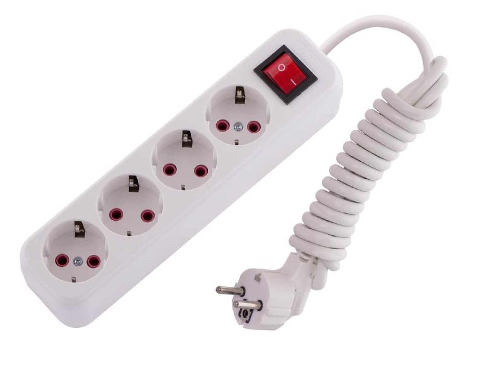 Изображение товара Удлинитель Lezard 4х2м с заземлением и выключателем с 4 розетками