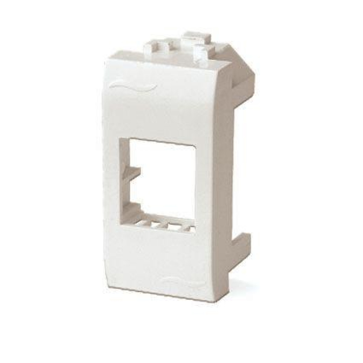 Изображение товара Адаптер для информационных разъемов AMP/BICC DKC белый для бетонных стен