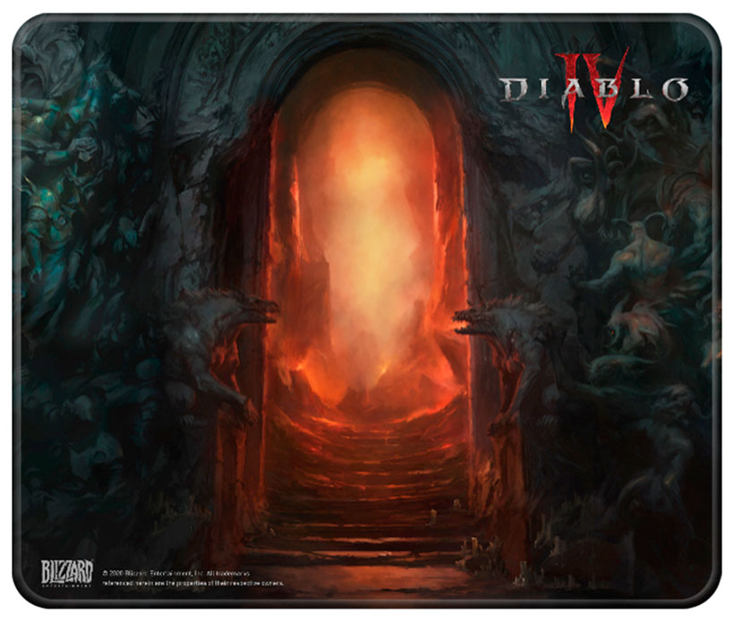 Коврик для мышек Blizzard Diablo IV Gate of Hell L игровой коврик blizzard diablo iv gate of hell l