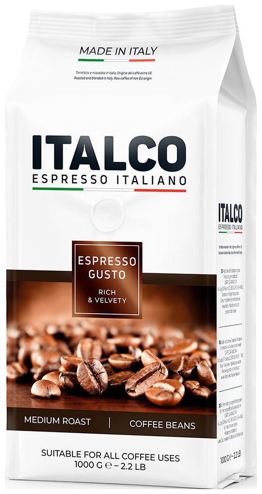 Кофе в зернах Italco ESPRESSO GUSTO 1KG кофе в зернах italco arabica italiano 1kg