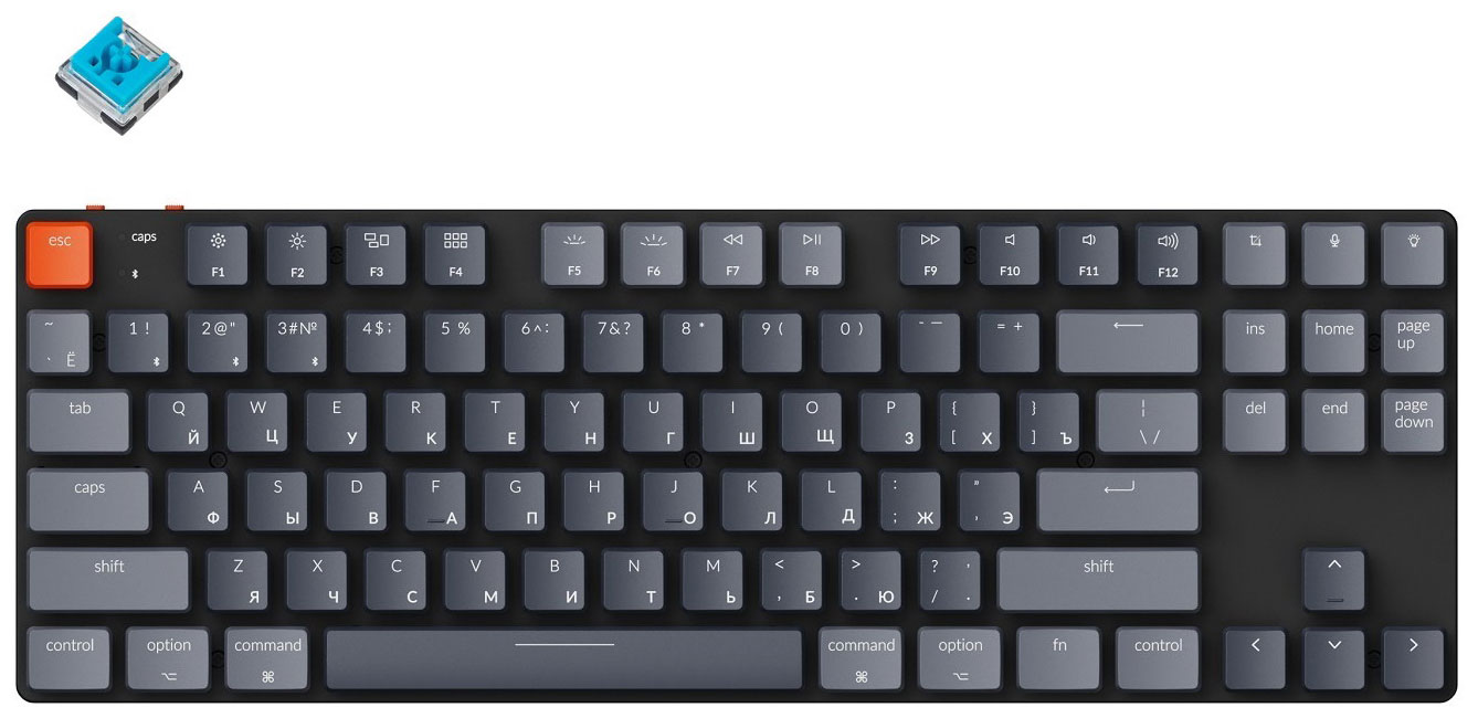 Клавиатура Keychron K1SE Blue Switch клавиатура механическая royal kludge rk61 беспроводная черный
