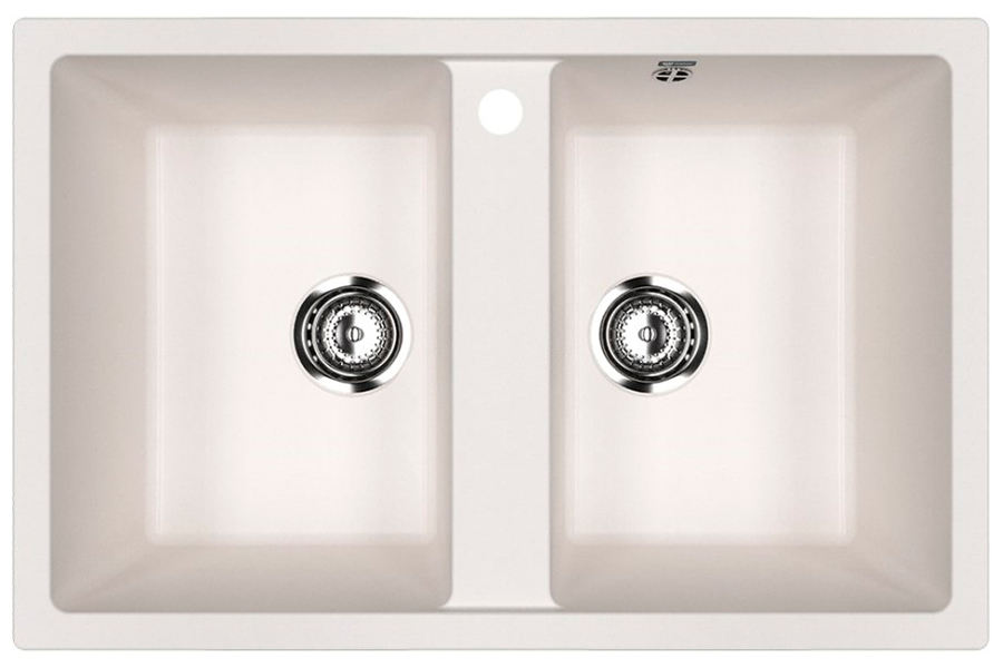 Изображение товара Кухонная мойка Ulgran U-608-331 из искусственного мрамора белая