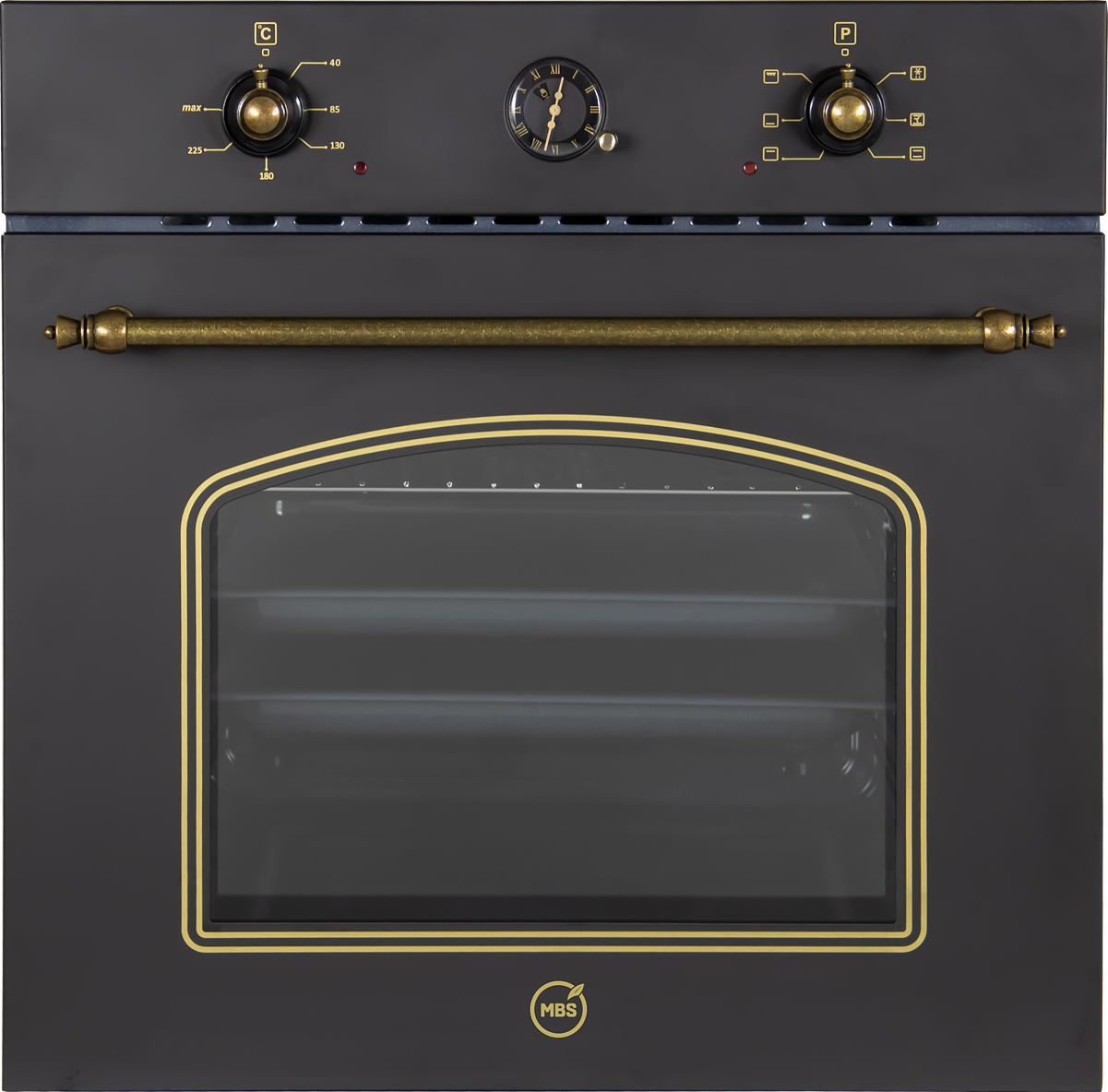Изображение товара Электрический духовой шкаф MBS DE-606 BL с грилем и паровой очисткой