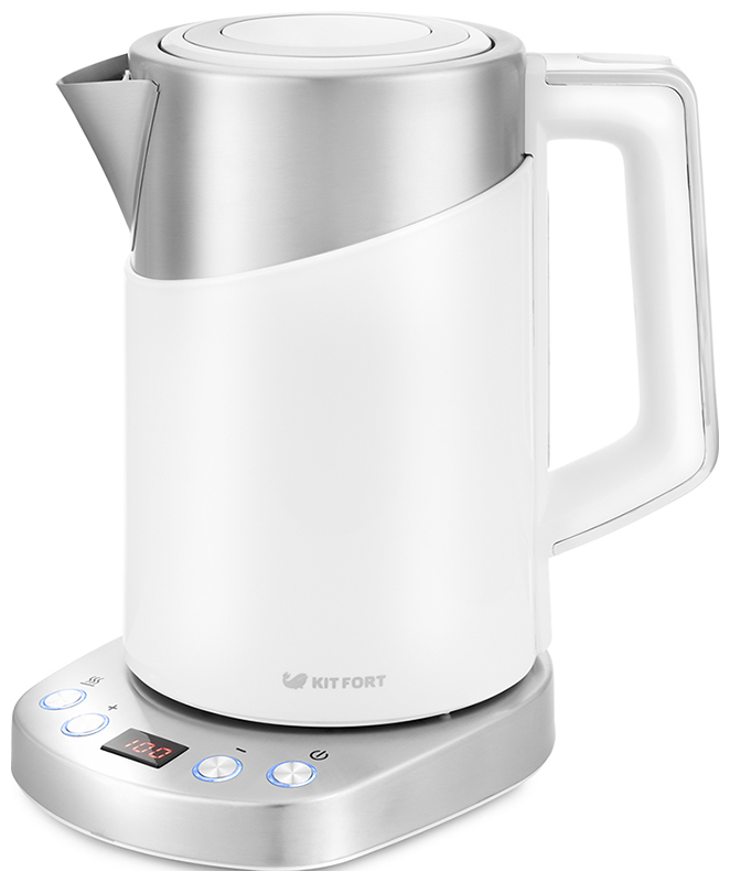 Чайник электрический Kitfort KT-660-1, белый чайник kitfort kt 660 1 1 7l white