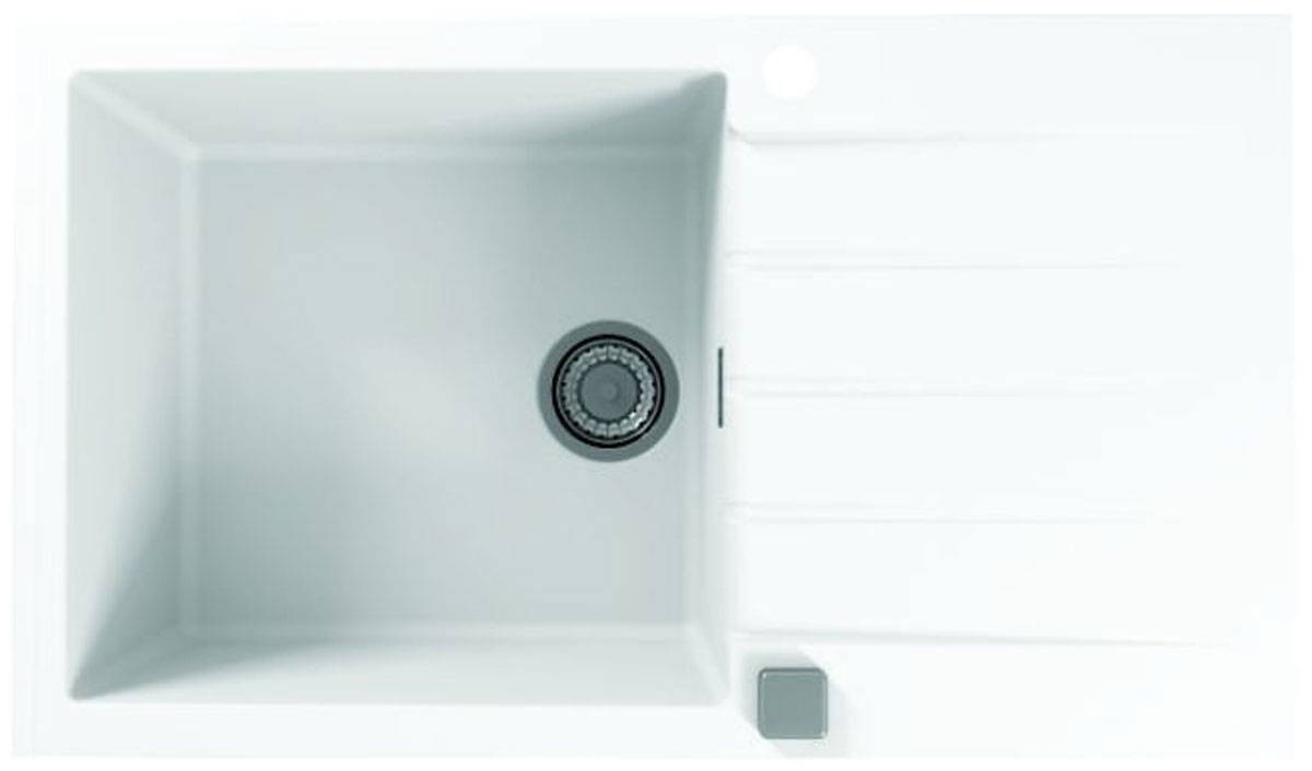 

Кухонная мойка Alveus GRANITAL CADIT 40 ARCTIC G11 860 X 500 1X с сифоном 1132823 (1132027), Белый