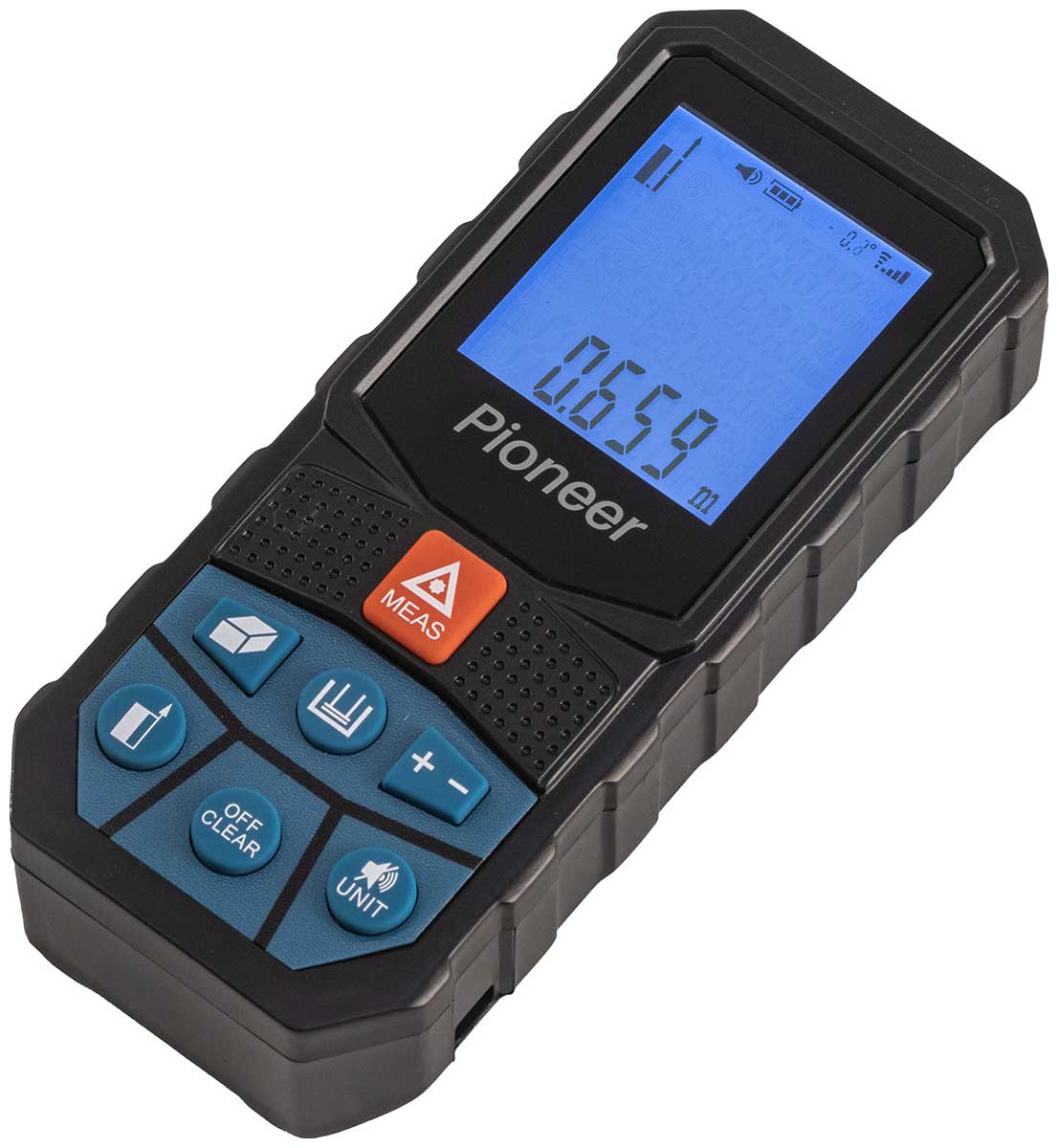 Изображение товара Лазерный дальномер Pioneer LDM-100A-01 с функциями измерения площади объемов и углов