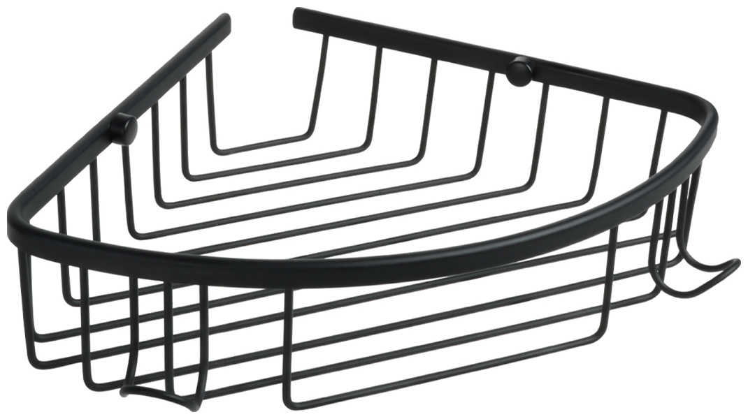 Изображение товара Полка Fixsen угловая, одноэтажная Hotel черная (FX-31051-1A)