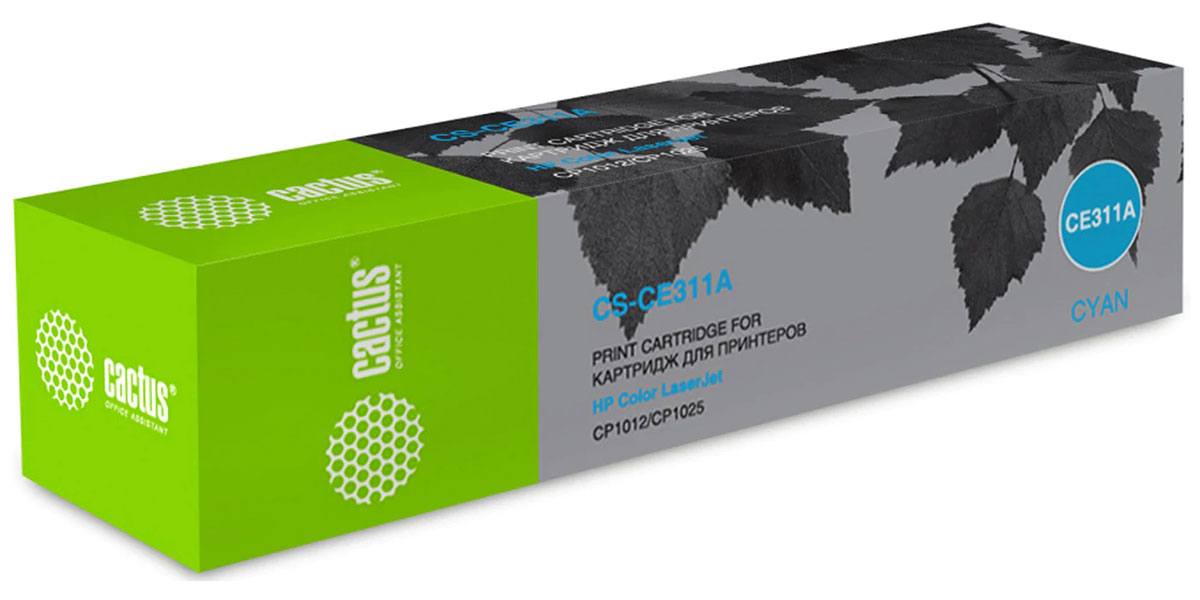 Изображение товара Картридж лазерный Cactus CS-CE311A голубой для HP Color LaserJet 1000 страниц