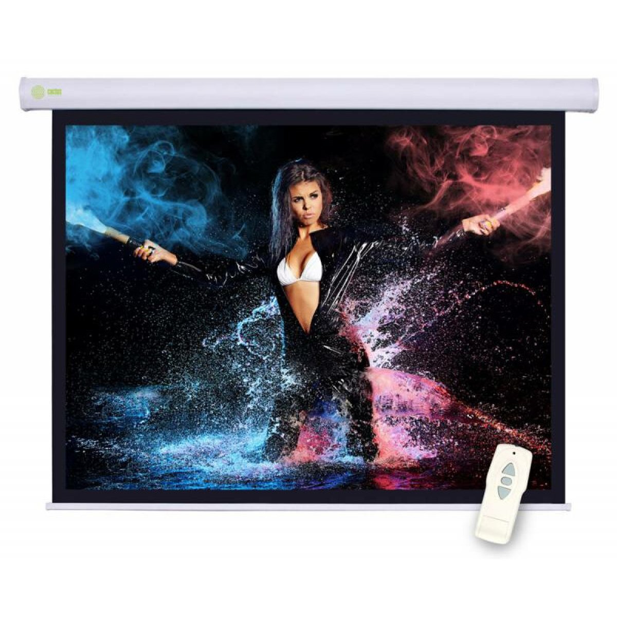 Изображение товара Экран Cactus 104.6x186см Motoscreen CS-PSM-104x186 16:9 настенно-потолочный рулонный (моторизованный привод)