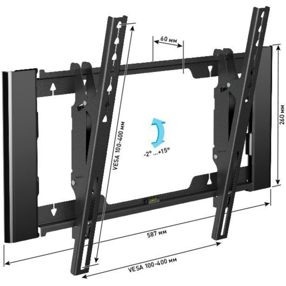 Кронштейн для телевизора Holder T4925-B черный 26 -55 макс.45кг настенный наклон Кронштейн для телевизора Holder T4925-B черный 26 -55 макс.45кг настенный наклон