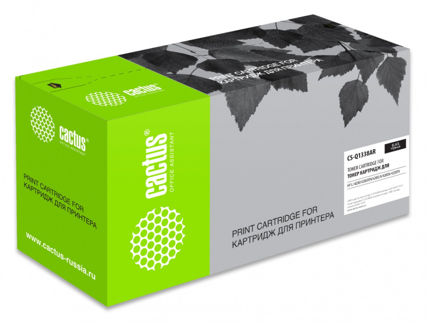 Изображение товара Картридж лазерный Cactus CS-Q1338AR Q1338A черный (13000стр.) для HP LJ 4200/4200DTN/4200LN/4200N/4200TN