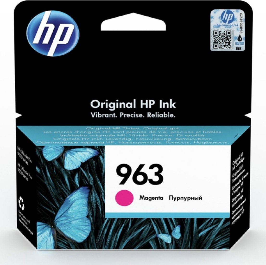 Изображение товара Картридж струйный HP 963 3JA24AE пурпурный для OfficeJet Pro 901x и 902x