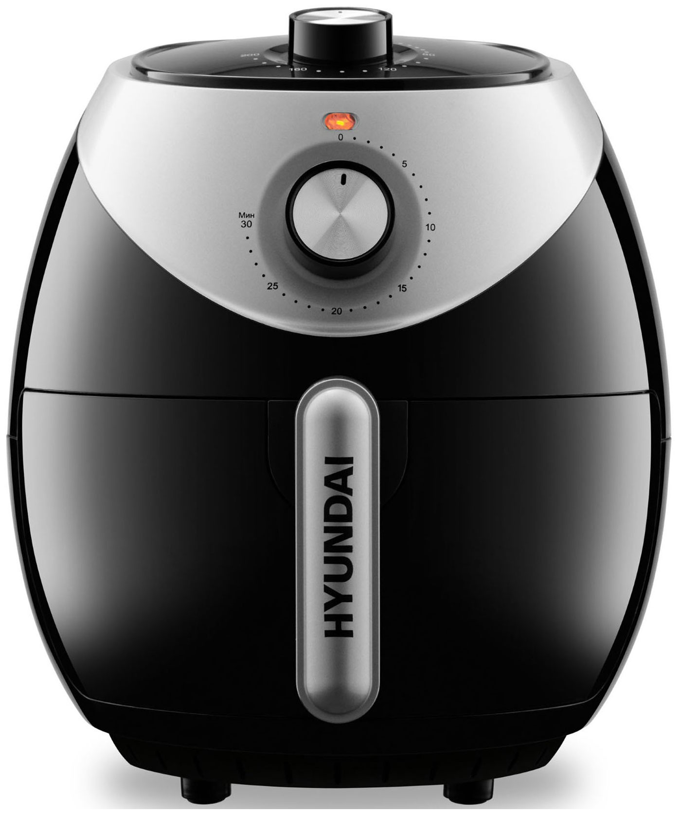 Изображение товара Аэрогриль Hyundai HYF-3456, черный/серебристый