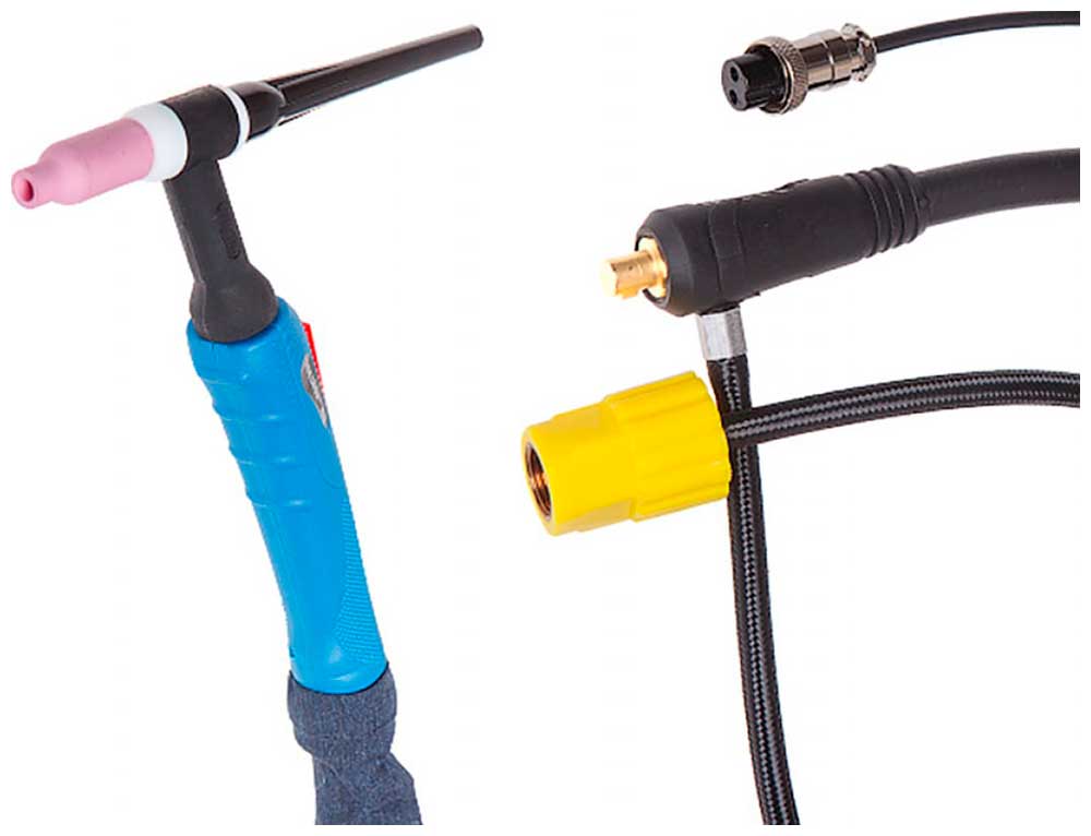 Изображение товара Горелка сварочная Solaris TIG WGT-26 (4м, 250А, разъем 10-25)