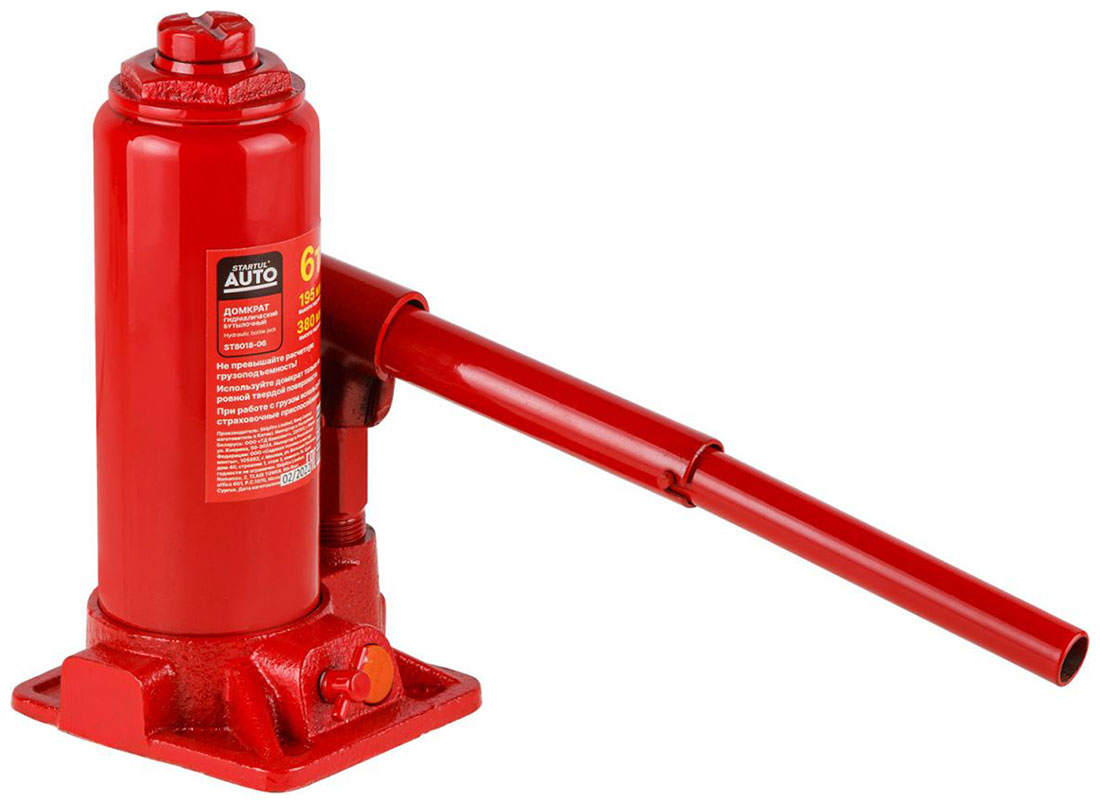 Изображение товара Гидравлический бутылочный домкрат Startul 6 т, 195-380 мм, AUTO ST8018-06