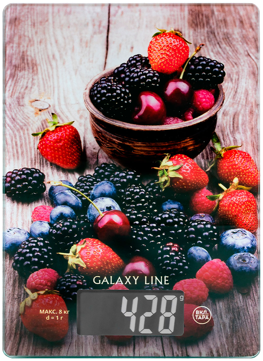 Изображение товара Кухонные электронные весы Galaxy Line GL 2819 с сенсорным управлением и точностью 1 г